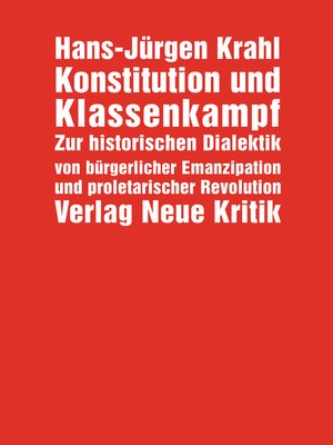 cover image of Konstitution und Klassenkampf